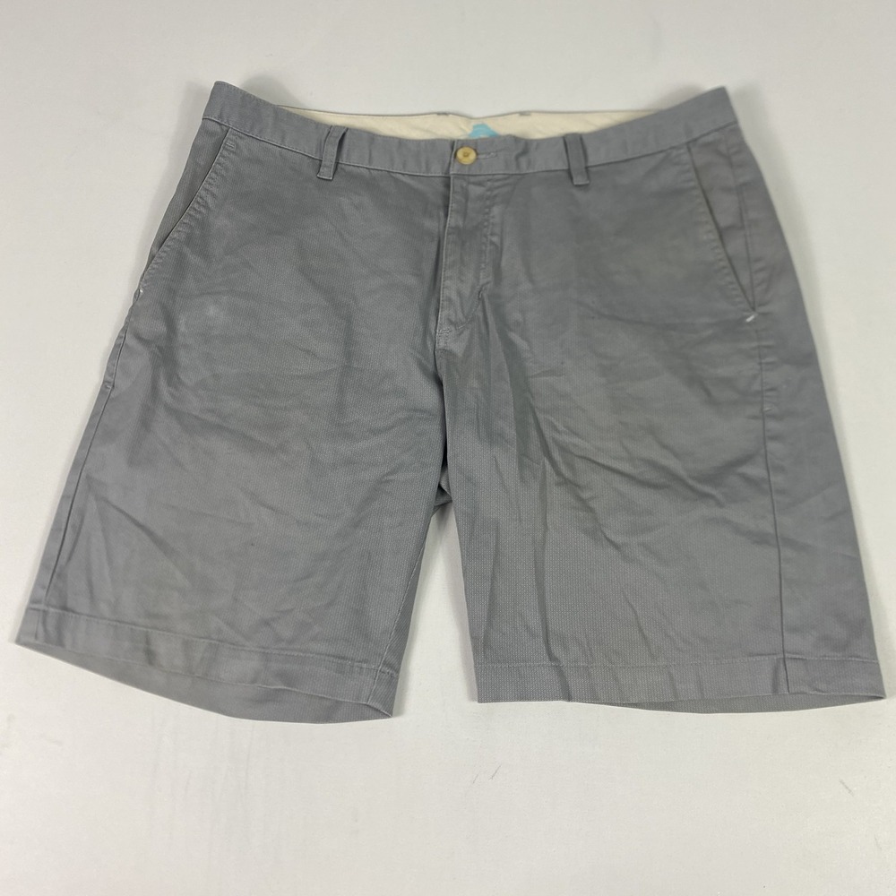 Tommy Bahama Shorts Mens 36 Gray Cotton‎ Lyocell Stretch Chino 11 Inseam Casual